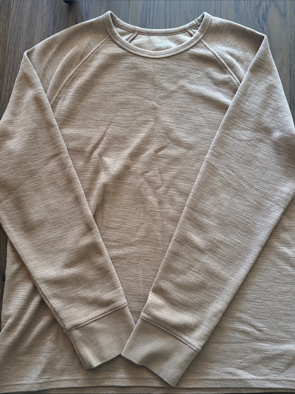 Goodfellow & Co Long Sleeve Crewneck Shirt - Beige